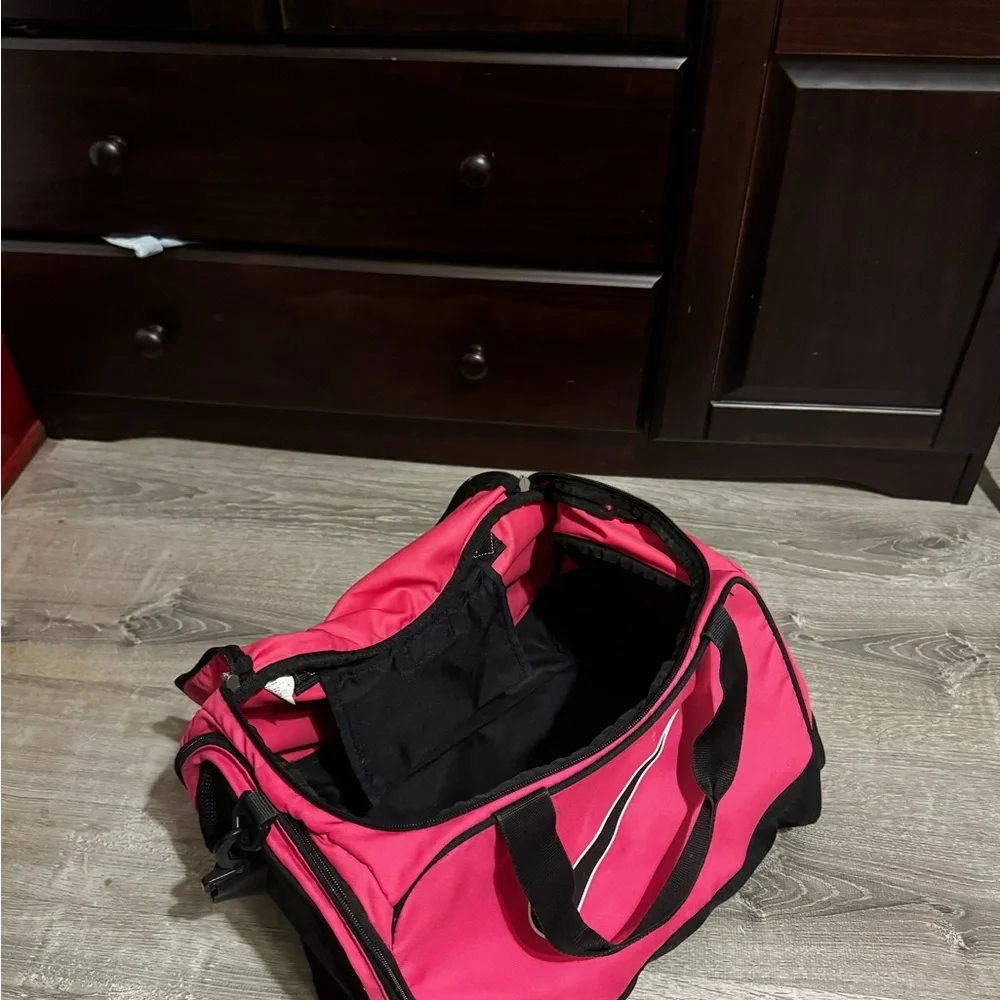 Nike Hot Pink and Black Sport Duffel